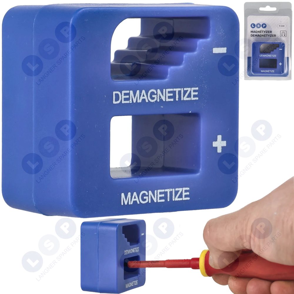 Magnetizér a demagnetizér pre náradie 2 v 1 - skrutkovače, bity, kľúče
